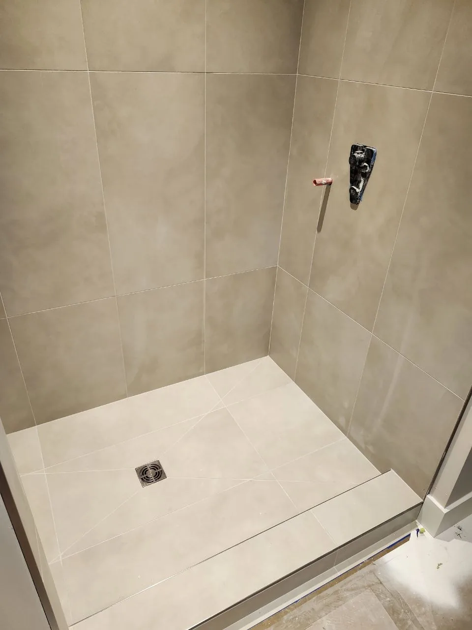 Precision cuts around the drain