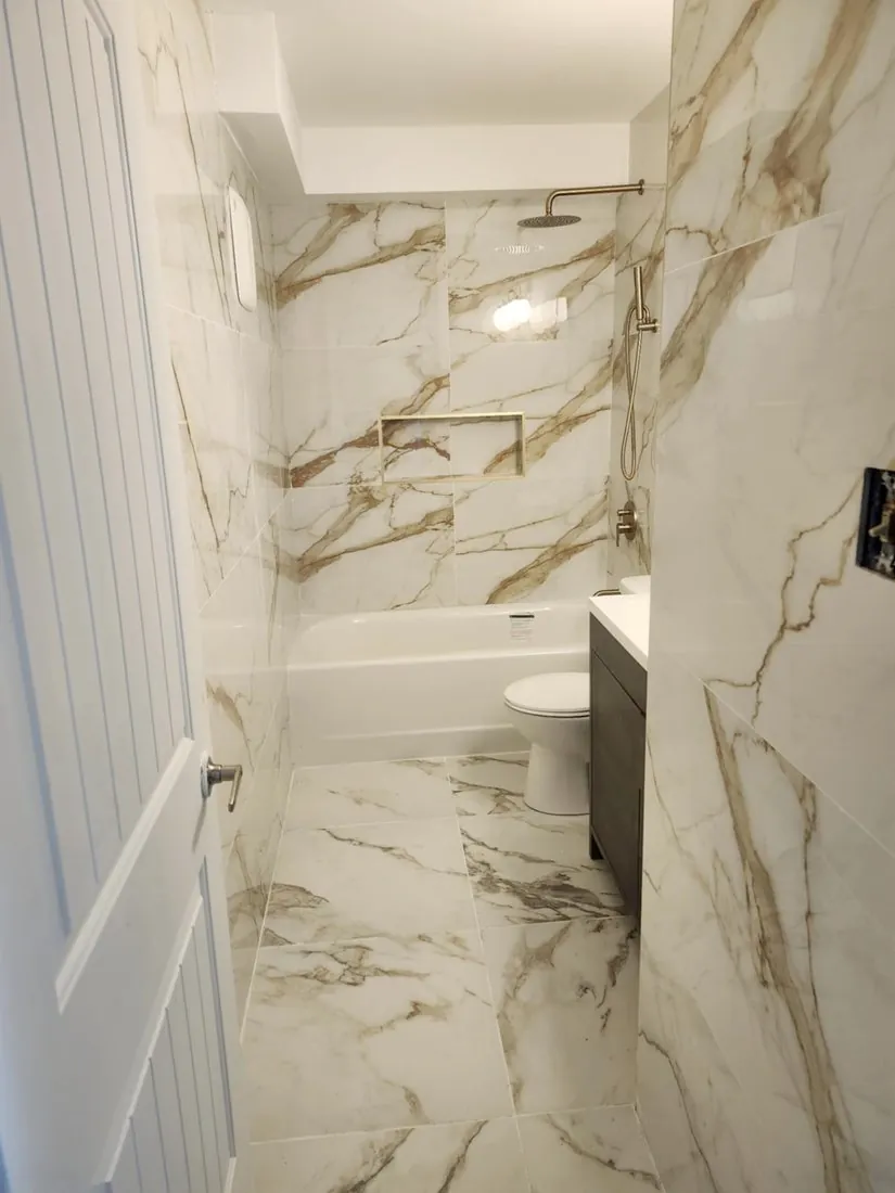 Finished tub, shower & floor