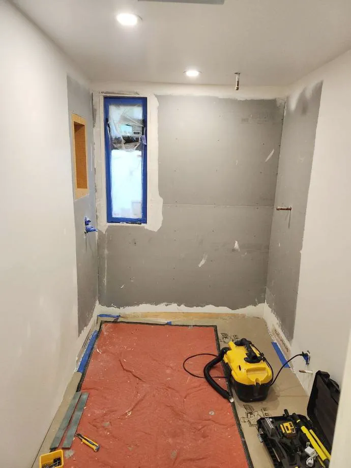 Waterproofing & subfloor prep