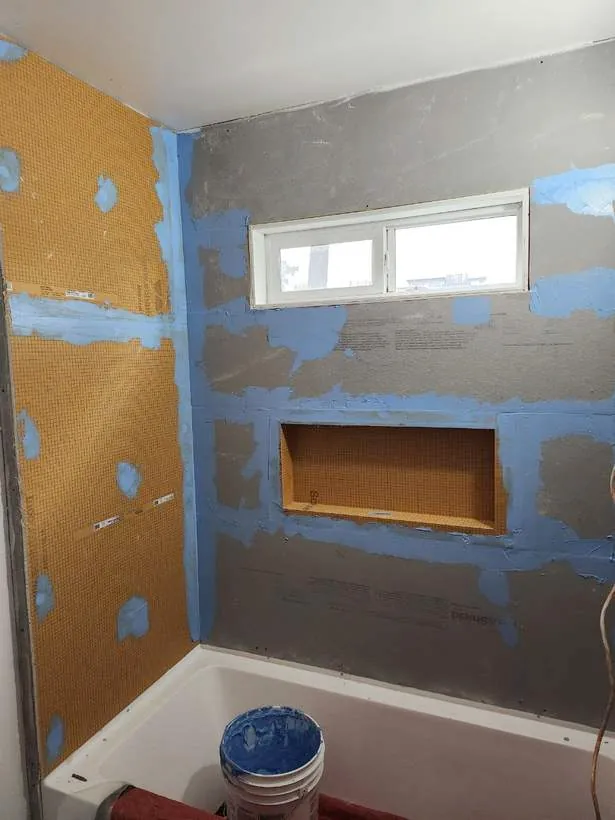 Waterproofing & niche framing