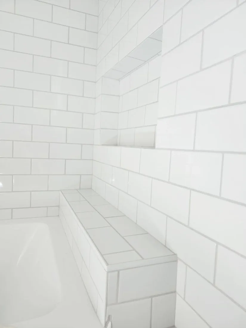 Crisp grout lines