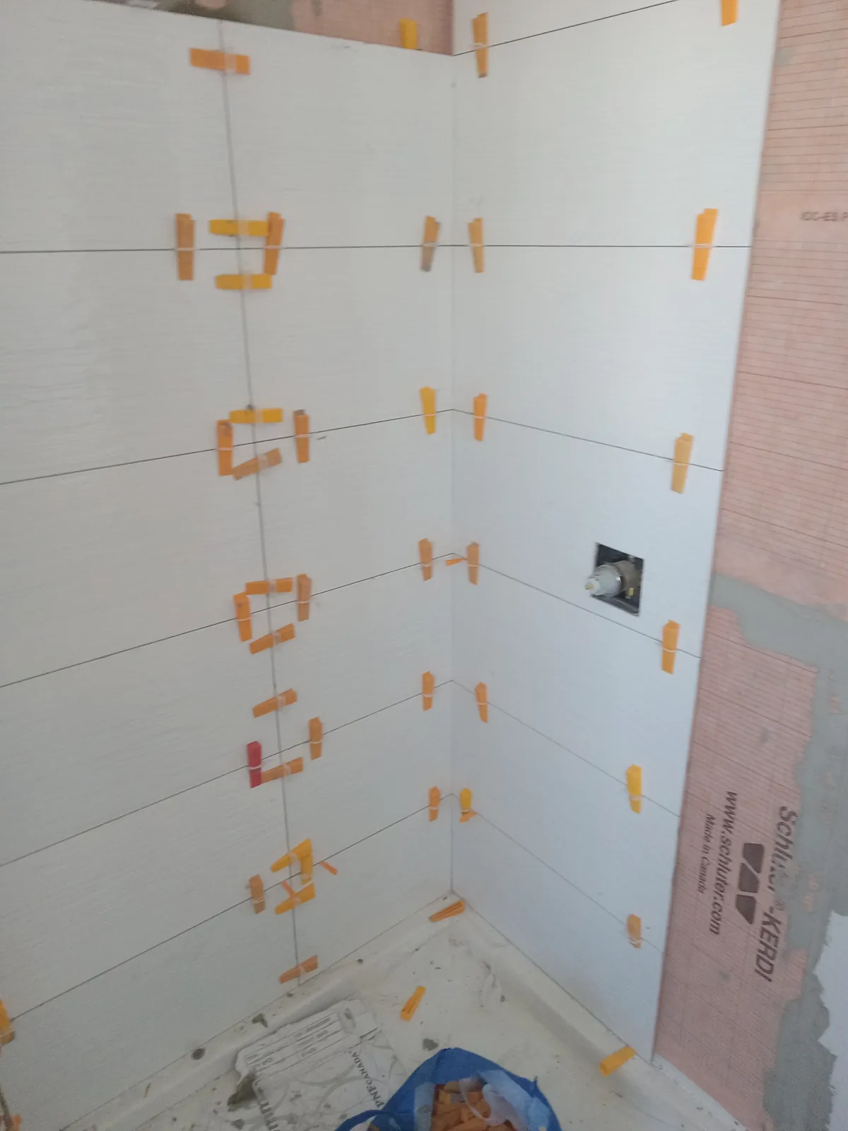 Tiling over Schluter Kerdi waterproofing